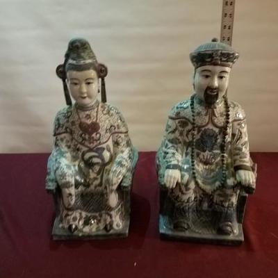King and Queen on Thrones Porcelain