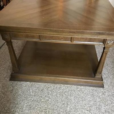 Large Wood End Table