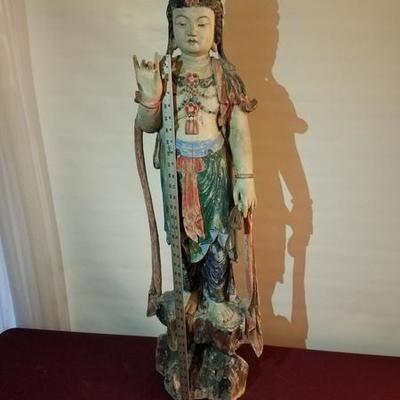 Tall Standing Asian Statue