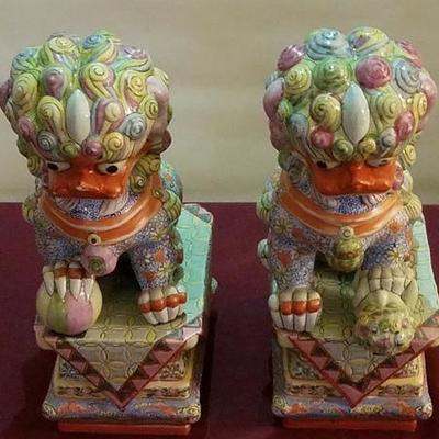 Asian Ceramic Bookends