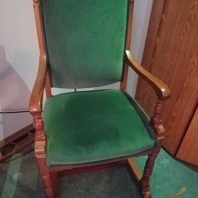 Green Velvet Accent Chair