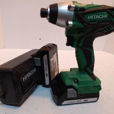 Hitachi 18V Impact drill with extra battery and ch ..