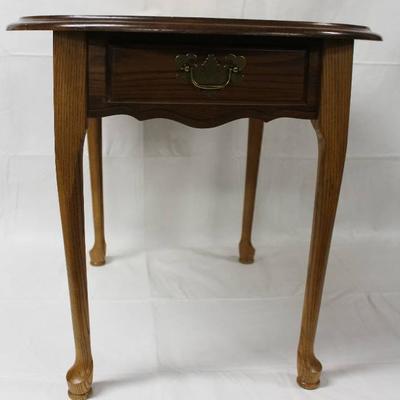 Wood Side Table with Drawer - 22