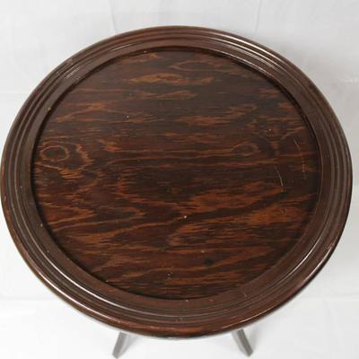 Nice Round Wood End Table - 27