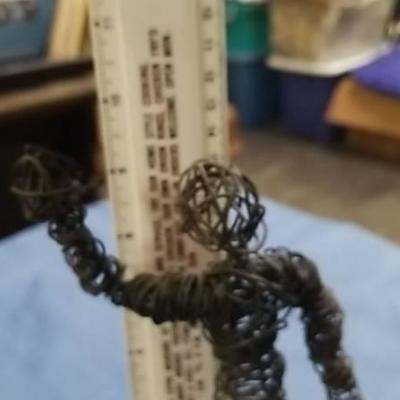 Weird Wire Man Table Statue