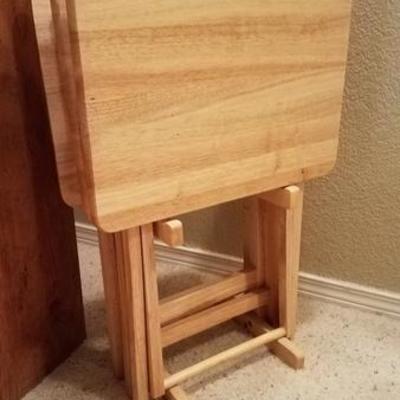 Wood TV Trays/Caddy