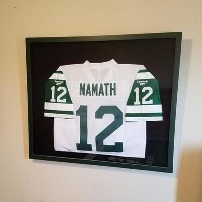 Framed Joe Namath Jersey by Reebok