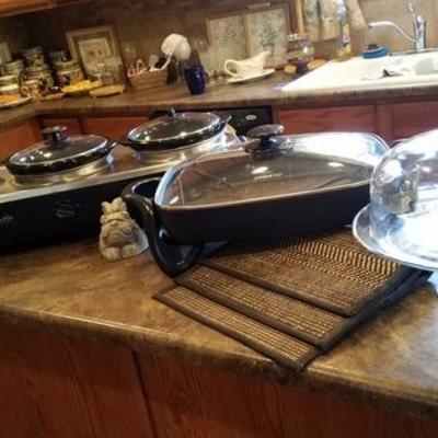 Tri-Crock Pot Server and other cookware