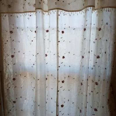 Sheers with simple small floral pattern