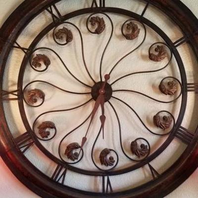 Large Decorative Metal Clock