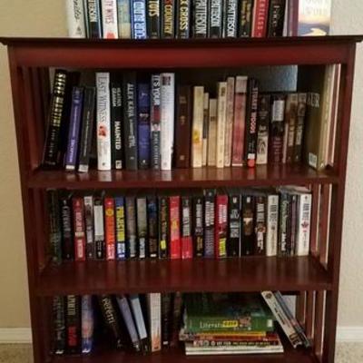 Hard and Soft Back Books + Book Case