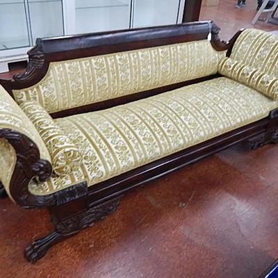 1850's Empire Clawfoot Sofa