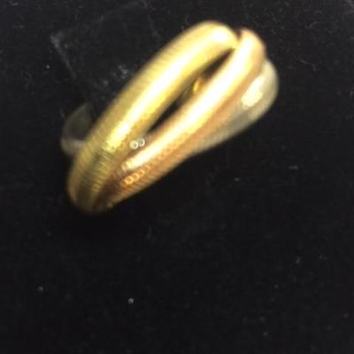 Cartier 14kt Gold Tri-Band Ring