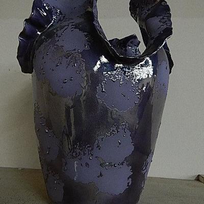 Italia, Miami,Fl Large Ceramic Art Vase