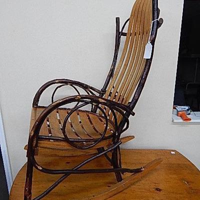 Amish Hickory & Oak Rocking Chair