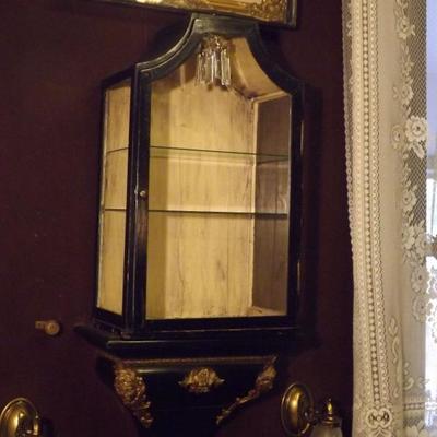 Large Lighted Curio Cabinet.
Wall Console Table Shelf