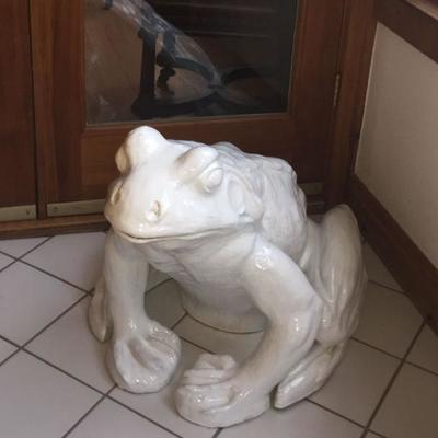 Huge Ceramic Frog From France