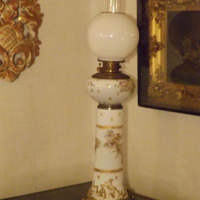 Tall Parlor Lamp with Chimney