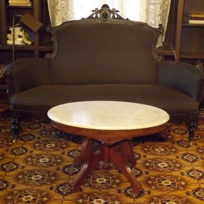 Victorian Sofa. table sold