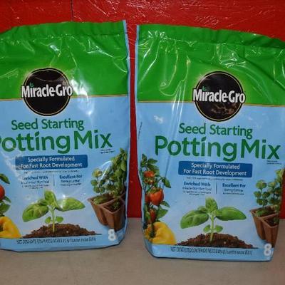 2 Bags Miracle-Gro Seed Starting Potting Mix