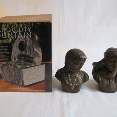 Cordless Tranquility Fountain & Native American Decor
