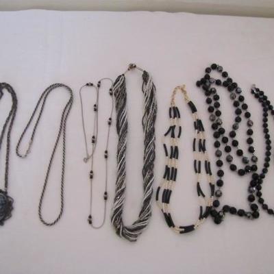 Black and Silver Costume Jewelry