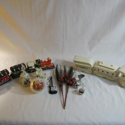 Christmas Trains And Ornaments