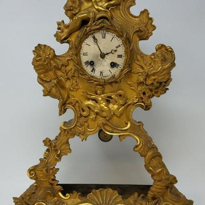 Antique French Ormolu Figural Mantle Clock featuring Neptune.
19th Century possibly 18th Century.  