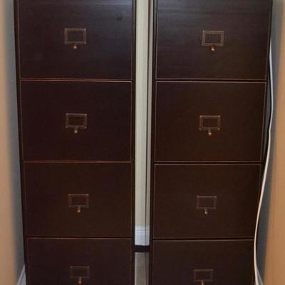 Wooden file cabinets