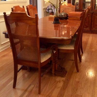 Large Dining Table with 6 Chairs