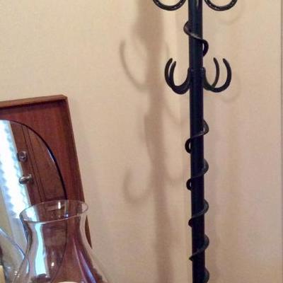 Cast Iron Horse/Horse Shoe Hat Rack