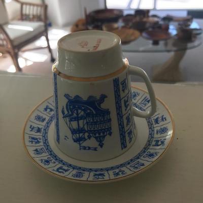 Lomonosov demitasse cup and saucer