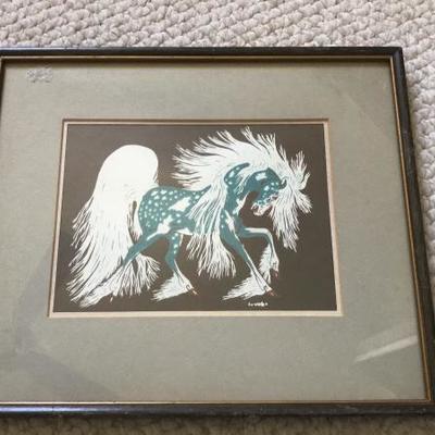 Woody Crumbo Spirit Horse Silkscreen