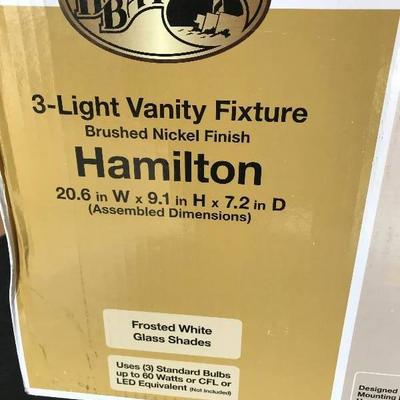Hampton Bay 3 light vainty fixture