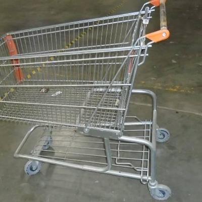 Metal Shopping Cart.
