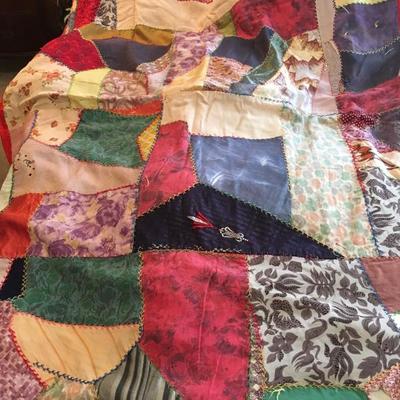 Antique crazy quilt