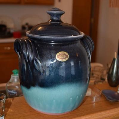 Blue Handmade Jar