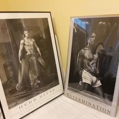 Herb Ritts poster and Determination poster