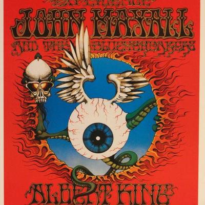 Jimi Hendrix Experience Fillmore/Winterland Concert Poster BG-105 1992 Unauthorized Pirated Edition
Artwork by Rick Griffin
Third...