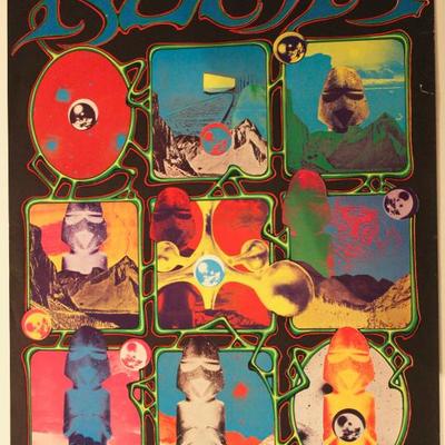 KSAN Radio Promotion Poster (1969) 
Artists: Alton Kelley and Rick Griffin
Measurements: 20” x 29”
Condition: Good, light handling wear...