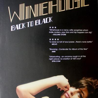 Amy Winehouse 'Back To Black' promo poster.