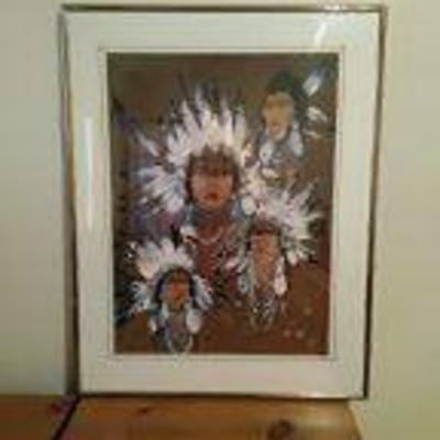 Four Native Chiefs Serigraph Proof
