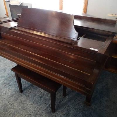 French & Sons Baby grand piano w/ bench