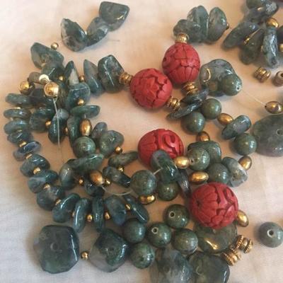 Jade and Precious Stone Necklace
