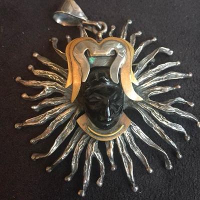 Silver Sun Pendant