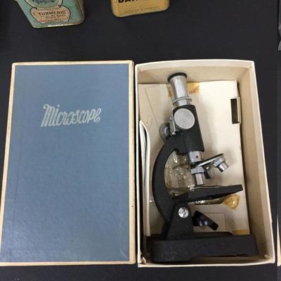 Small microscope.