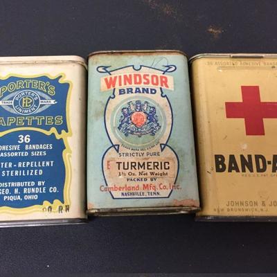 Vintage tins.