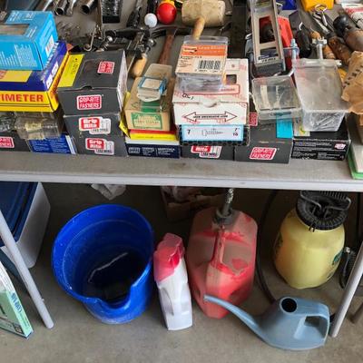 Garage packed with tools 