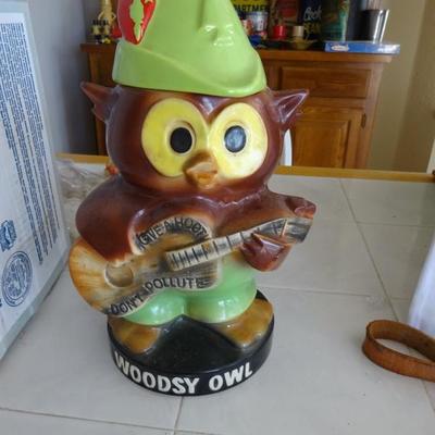 vintage woodsy owl cookie jar