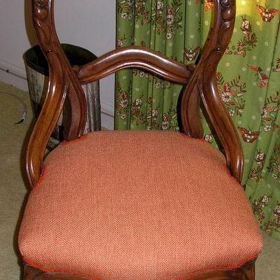 There are a pair of these Victorian side chairs